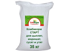 Комбикорм "СТАРТ" 10кг, для цыплят, индюшат, гусят и утят, крупка (Сибкорм) 2430