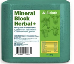 Минеральный солевой блок  Mineral Block Herbal+ (зелёный), 5 кг 2532